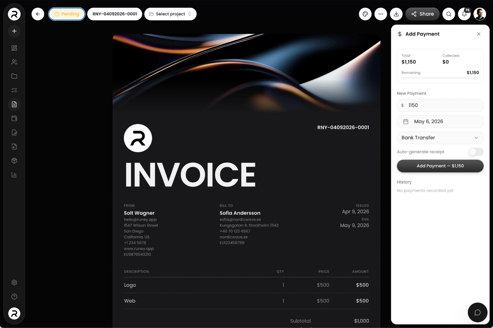 Trend Micro Invoice Invoicing Software — Beautiful Invoices, Stripe Payments & QR Codes | Runey